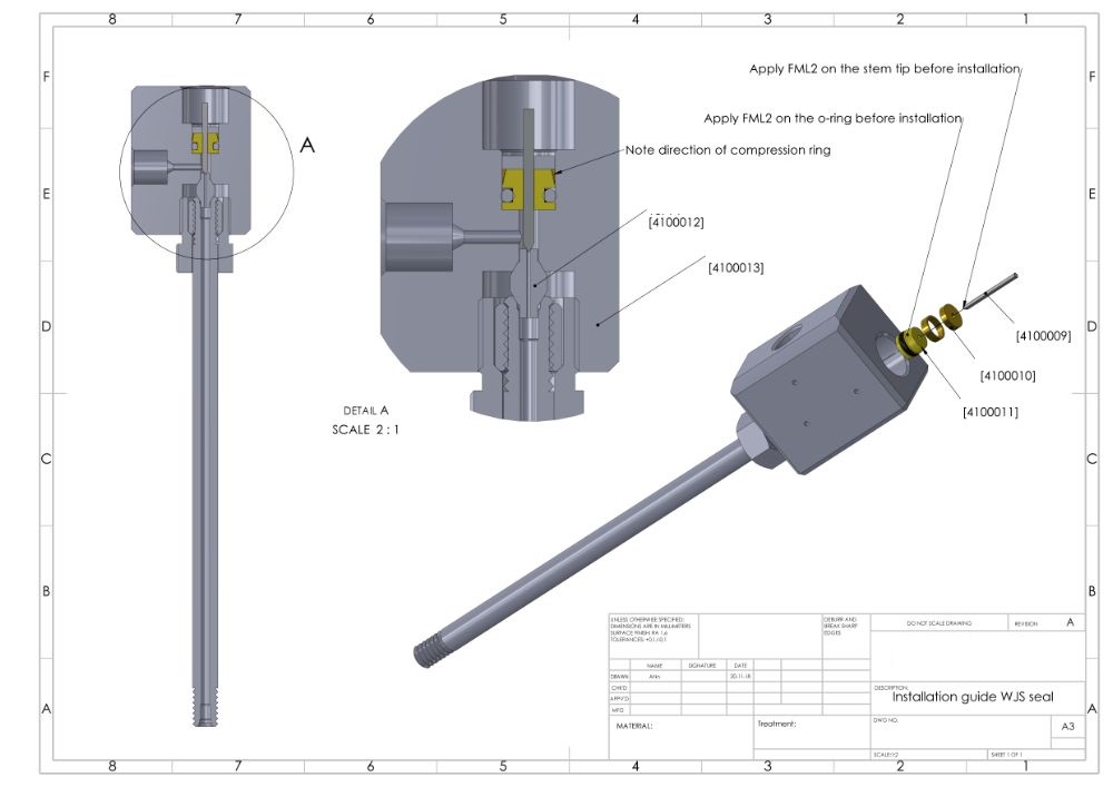 REPAIR KIT- HP PNEUMATIC VALVE