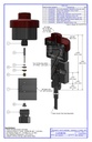 PNEUMATIC VALVE ASSEMBLY, NORMALLY CLOSED, FOOD APPLICATION