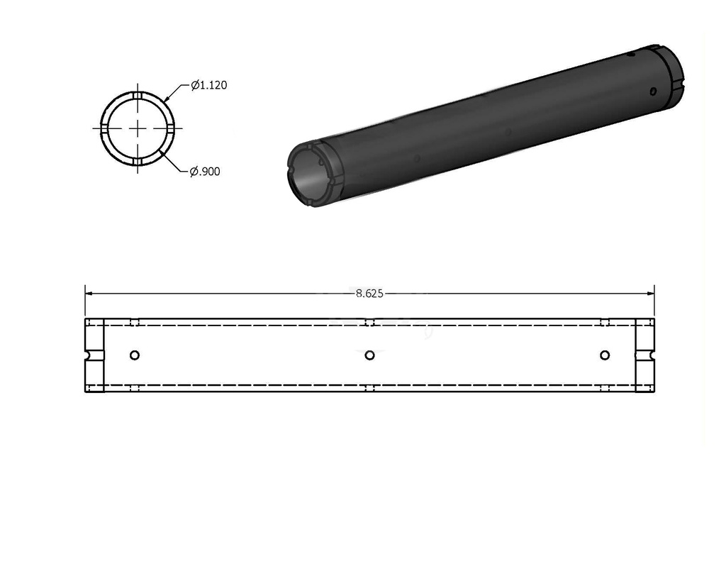 Liner, Cylinder, HP, .875 Plunger, 60K