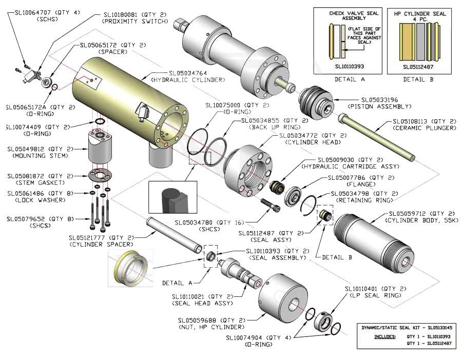 Flange, Hydraulic Seal Cartridge