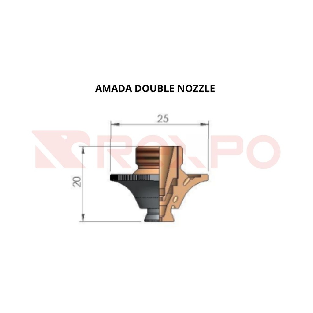 AMADA Double Nozzle  Ø D1.4W CP WACS