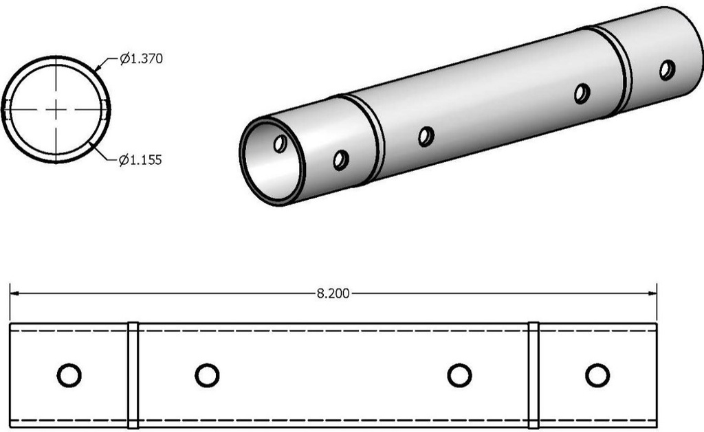 Liner, Cylinder, HP, 1.125 Plunger, 60K