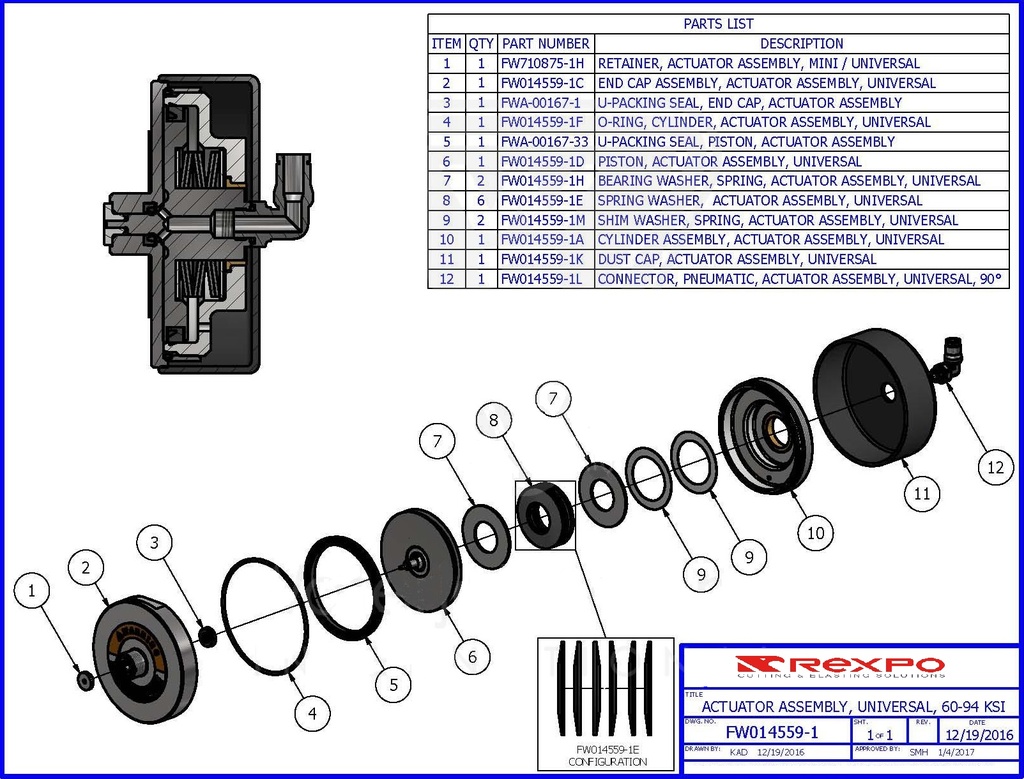 Universal Actuator Assembly