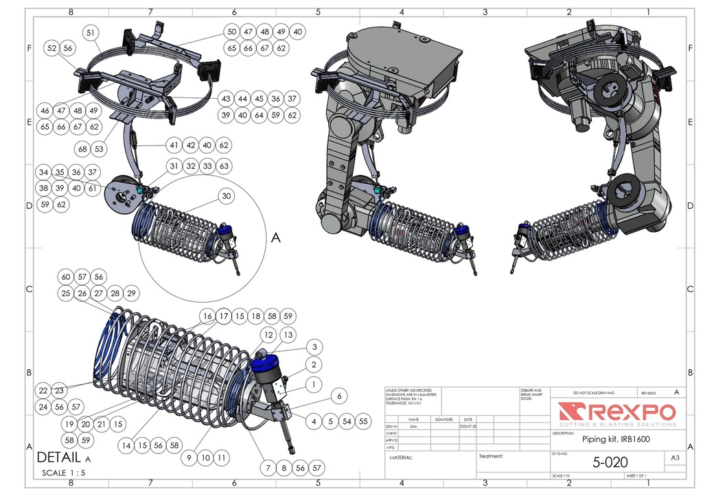 Plumbing Kit IRB-1600