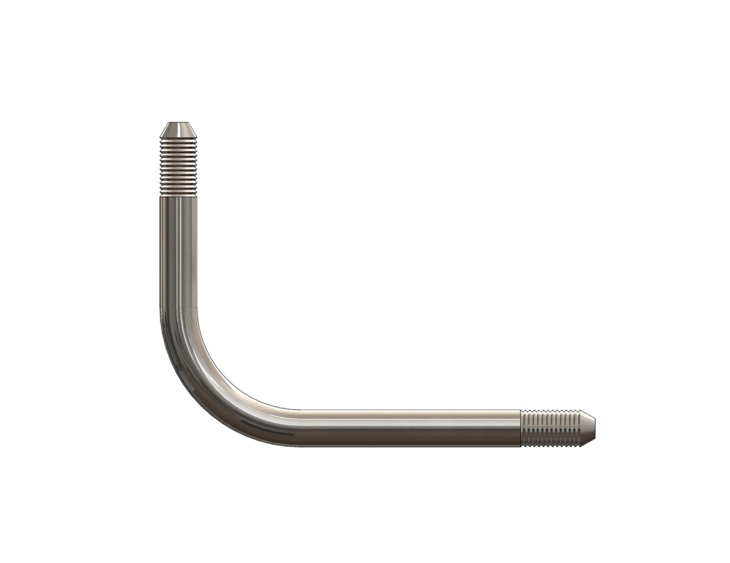 Bent Nipple, 3/8&quot; X 3.375&quot; X 4.375&quot;, 90° Bend