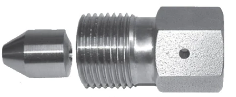 Short Stop Adapter Body w/ Insert, 1/4&quot;F x 3/8&quot;M