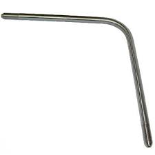 BENT NIPPLE, 3/8&quot; X 7.375&quot; X 7.750&quot;, 90° BEND