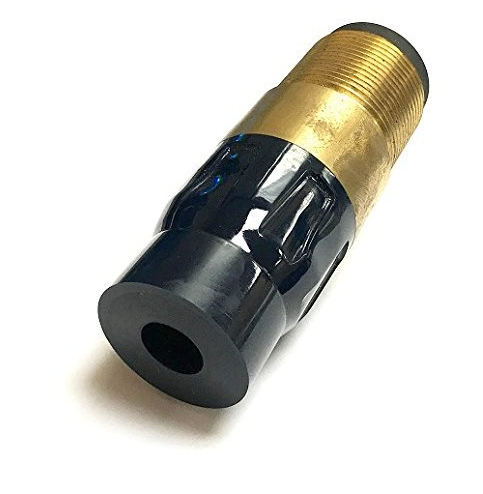 Silicon Carbide Nozzle 1&quot; Entry, 1-1/4&quot; Zinc Alloy Thread  Polyurethane Jacket 1/4&quot;