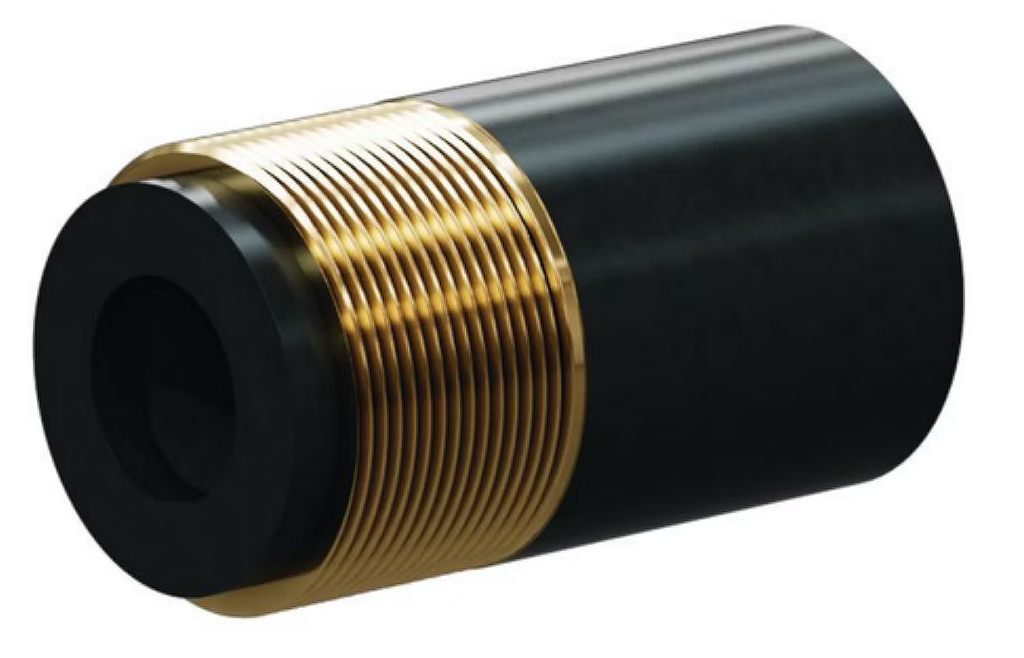 Silicon Carbide Nozzle 1&quot; Entry, 1-1/4&quot; Brass Thread 1/4&quot;