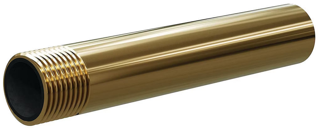 Tungsten Carbide Wide Entry Long Venturi Nozzle 1-1/4&quot; Entry, Brass Thread  Brass Jacket 5/16&quot;