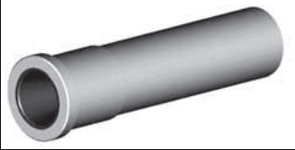 Tungsten Carbide Wide Long Venturi Nozzle SERIES 1-1/4&quot; Entry  2&quot; Flanged Alumin Jacket 3/8&quot;