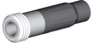 SN159-PZA BP200 SiAlON Wide Long Venturi Nozzle  Entry, 1-1/4&quot; Zinc Alloy Thread  Polyuret Jacket 5/16&quot;