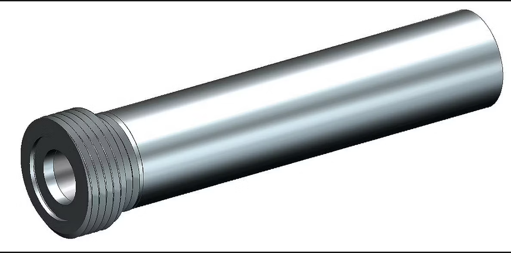 BLVE Boron Carbide Long Venturi Nozzle 50 MM 1&quot; Entry, 50MM Thread SERIES Aluminum Jacket 5/16&quot;