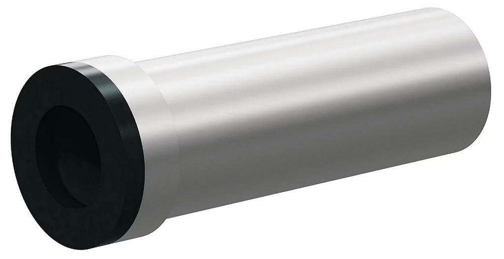 K Boron Carbide Medium Length Venturi Nozzle SERIES 1&quot; Entry, 1-1/2&quot; Flange, 4-1/8&quot; Length  Flanged Alumin Jacket 3/8&quot;