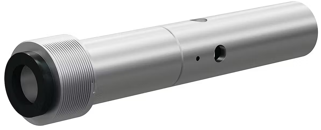 T125 Tungst Carbide Double Venturi Nozzle  SERIES 1&quot; Entry, 1-1/4&quot; Alum Thread Alum and Steel Jacket 3/16&quot;