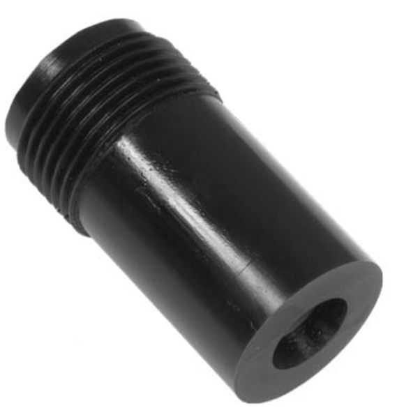 T133 Tungs Carb Straight Bore Nozzle SERIES 1&quot; NF Thread x 1-5/8&quot; Length All Alum Jack 3/8&quot;