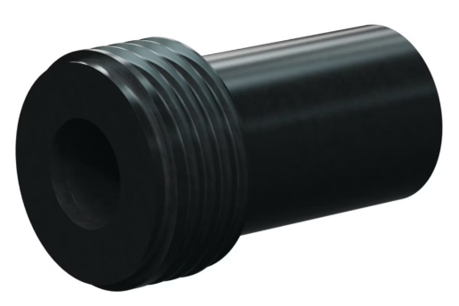 T137-AP Tungs Carb Straight Bore Nozzle SERIES 1-1/4&quot; Thread x 2-5/8&quot; Length All Poly Jack 1/4&quot;