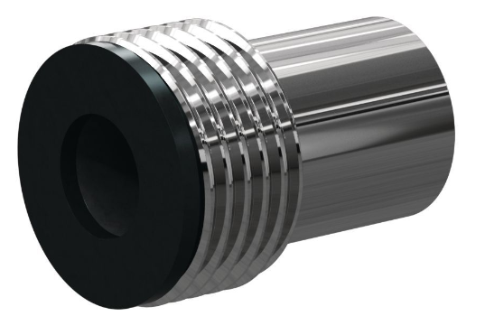 E Boron Carb Straight Bore 3/4&quot; Entry SERIES 1-1/4&quot; Steel Thread x 2-1/8&quot; Length  Steel Jack 1/8&quot;