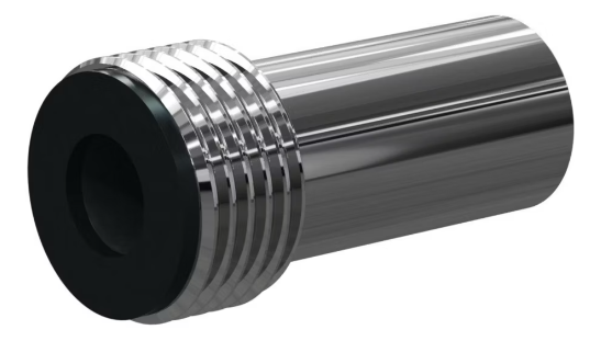 E Boron Carb Straight Bore 3/4&quot; Entry SERIES 1-1/4&quot; Steel Thread x 3-1/8&quot; Length  Steel Jack 1/8&quot;