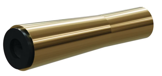 H Boron Carb Cone Shape 1-1/8&quot; Base - Straight Bore Nozzle SERIES 1-1/8&quot; Base x 4&quot; Length Alum Jack 1/8&quot;