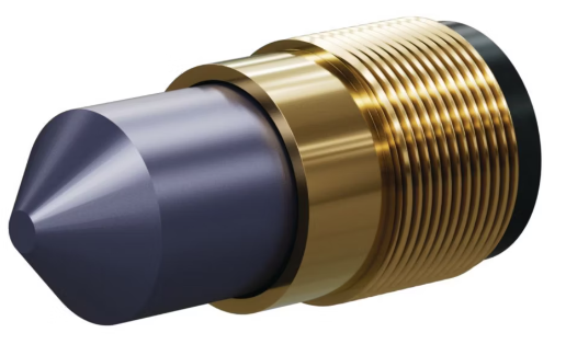 T090 Tungs Carb 90° Angle Nozzle SERIES 1-1/4&quot; Brass Thread, Single Outlet 3/16&quot;