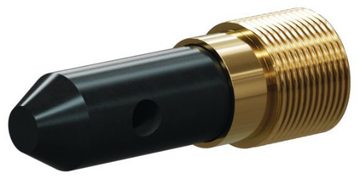 T190 Specialty 90° Angle Nozzle SERIES 3/8&quot; Brass Thread x 1-7/8&quot; Length 1/8&quot; Single