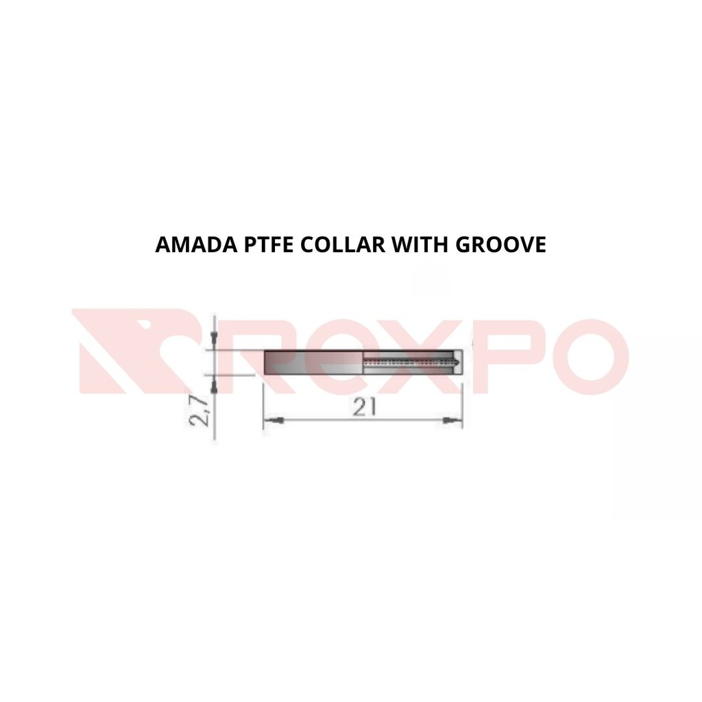 Amada Ptfe collar with groove 