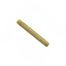 [203597] NIPPLE, SCH 40, 1/4 PIPE X 4 LONG, BRASS