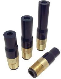 [B2015950ZA] Tungsten Carbide Wide Entry Long Venturi Nozzle 1-1/4&quot; Entry,  Zinc Alloy Thread  Polyurethane Jacket 5/16&quot;